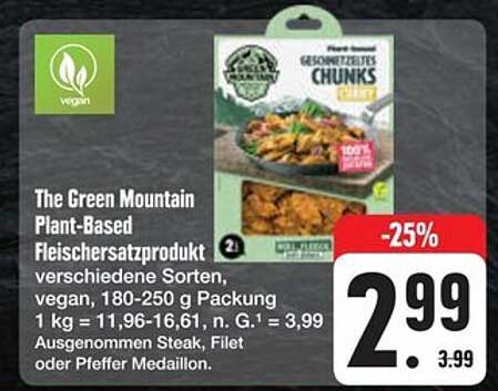 The Green Mountain Plant-Based Fleischersatzprodukt