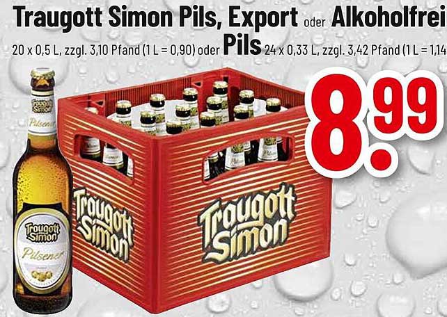 Traugott Simon Pils, Export oder Alkoholfrei Pils