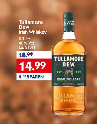 Tullamore Dew Irish Whiskey