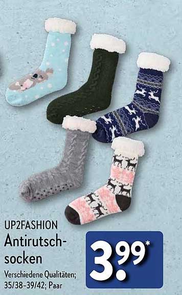 UP2FASHION Antirutsch-Socken