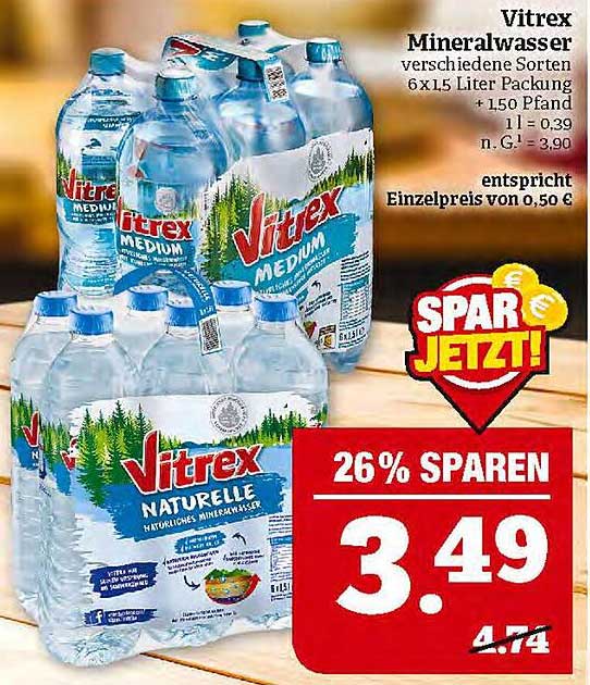 Vitrex Mineralwasser