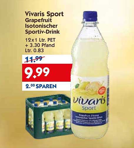 Vivaris Sport Grapefruit Isotonischer Sportiv-Drink