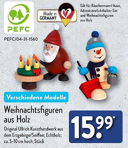 Weihnachtsfiguren aus Holz