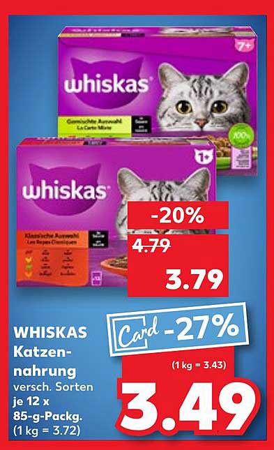 WHISKAS Katzennahrung