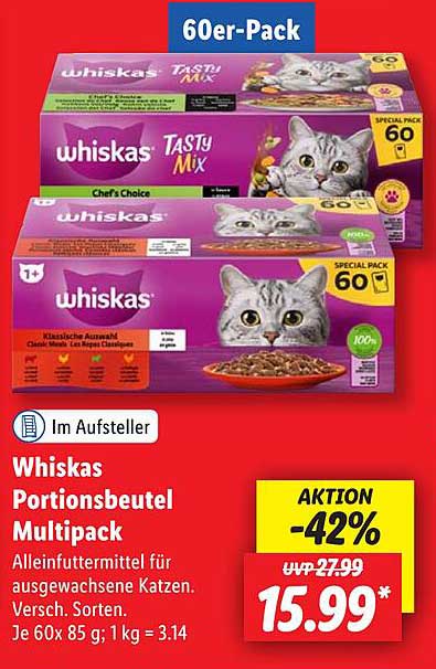 Whiskas Portionsbeutel Multipack