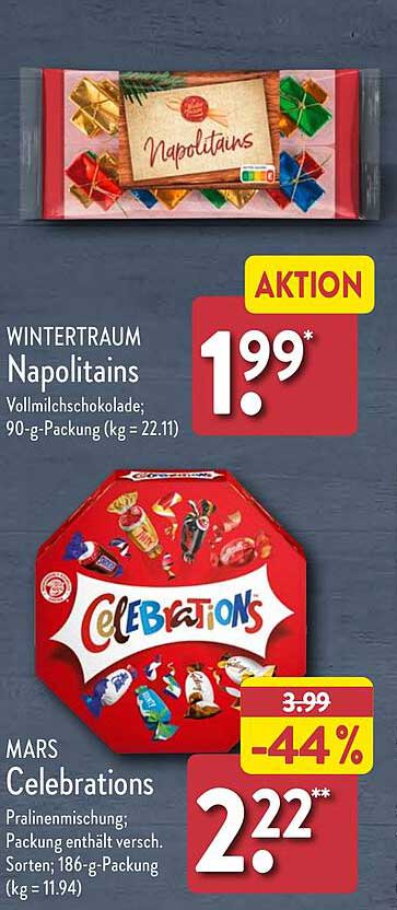 WINTERTRAUM Napolitains  
MARS Celebrations