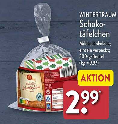 WINTERTRAUM Schokotäfelchen