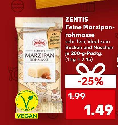 ZENTIS Feine Marzipan-rohmasse