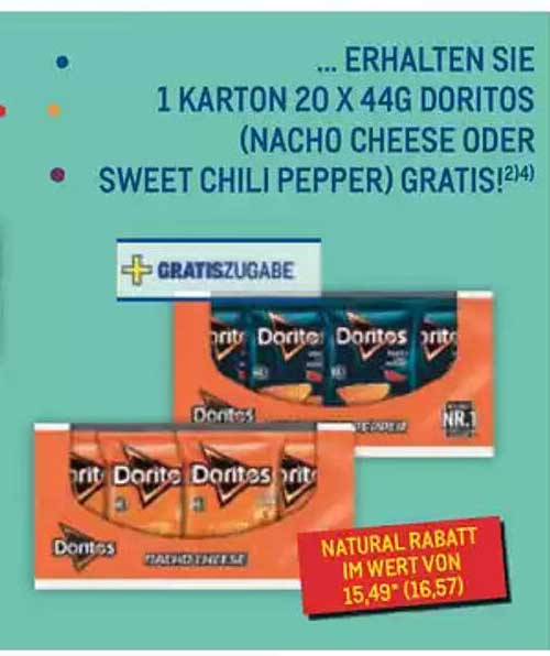 1 Karton 20 x 44g Doritos