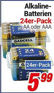 Alkaline-Batterien 24er-Pack