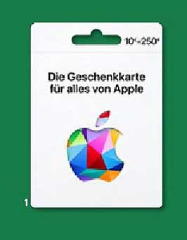 Die Geschenkkarte für alles von Apple