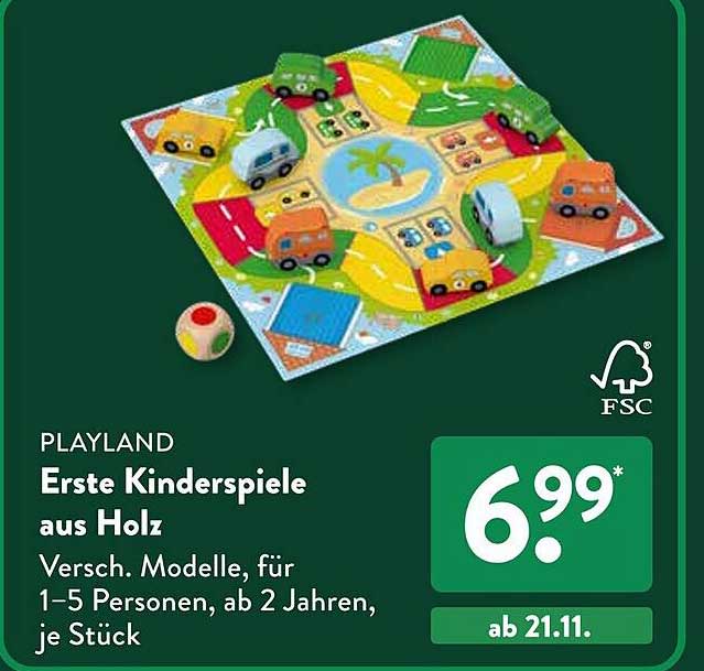 Erste Kinderspiele aus Holz