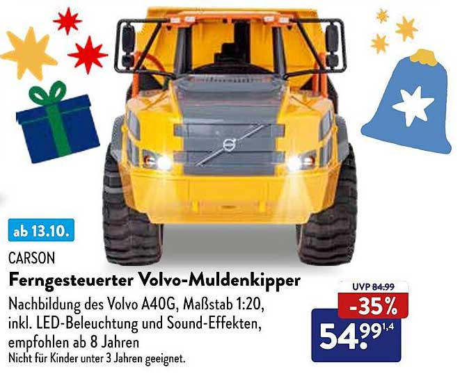 Ferngesteuerter Volvo-Muldenkipper