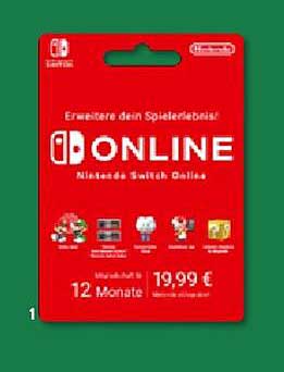 Nintendo Switch Online 12 Monate