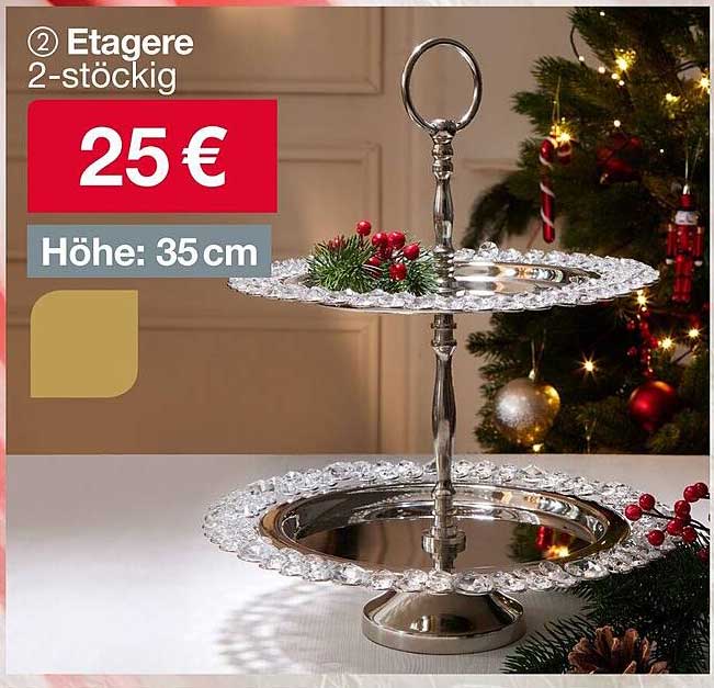 2 Etagere 2-stöckig