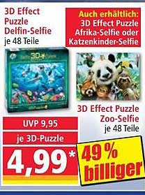 3D Effect Puzzle Delfin-Selfie