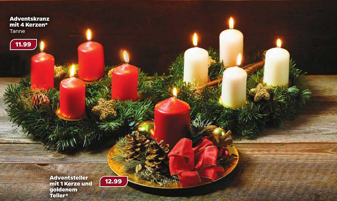 Adventskranz mit 4 Kerzen*