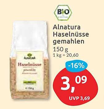 Alnatura Haselnüsse gemahlen