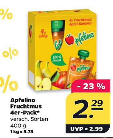 Apfelino Fruchtmus 4er-Pack*