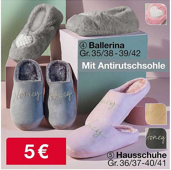 Ballerina Mit Antirutschsohle