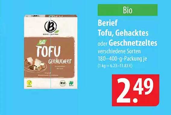 Bio Tofu geräuchert