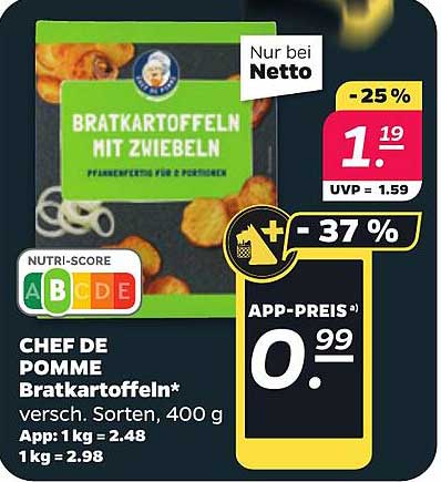 Bratkartoffeln mit Zwiebeln