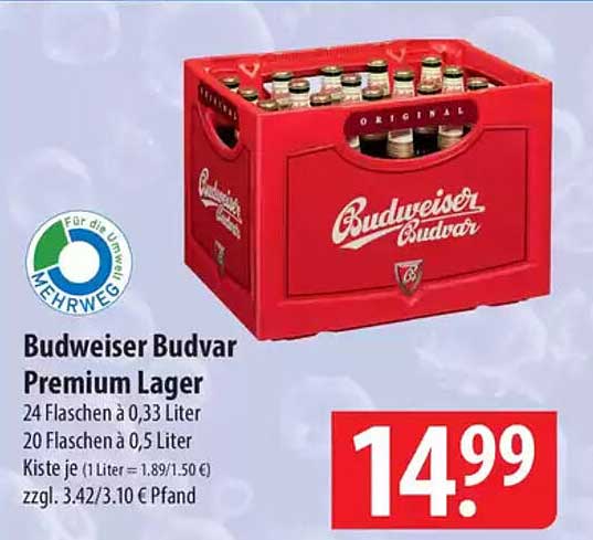 Budweiser Budvar Premium Lager