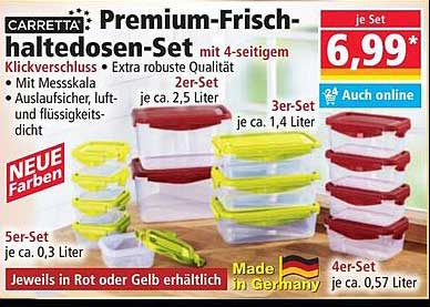 CARRETTA® Premium-Frischhaltedosen-Set