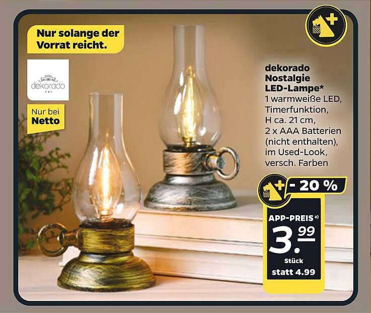 dekorado Nostalgie LED-Lampe