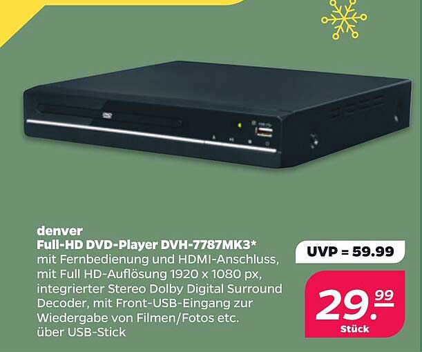 denver Full-HD DVD-Player DVH-7787MK3*