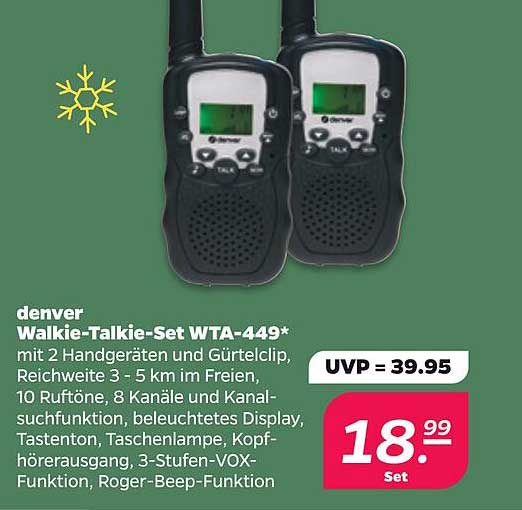 denver Walkie-Talkie-Set WTA-449*