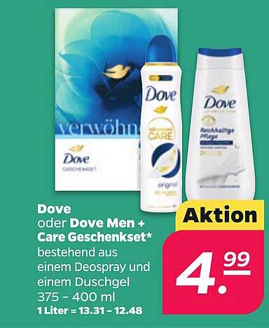 Dove oder Dove Men + Care Geschenkset