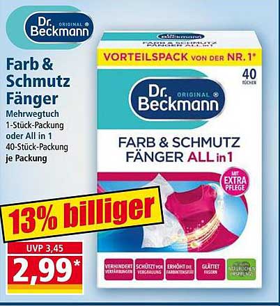 Dr. Beckmann Farb & Schmutz Fänger