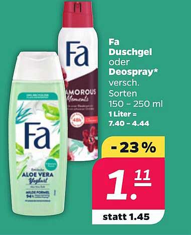 Fa Duschgel oder Deospray*