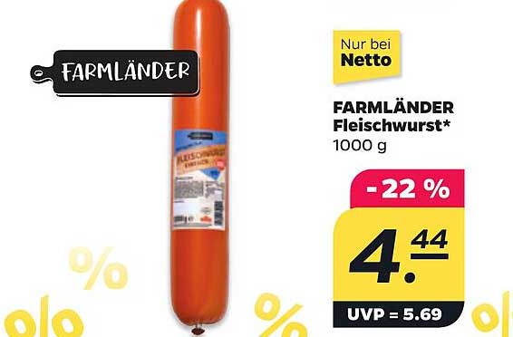 FARMLÄNDER Fleischwurst*