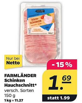 FARMLÄNDER Schinken Hauchsnitt*