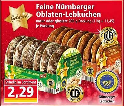 Feine Nürnberger Oblaten-Lebkuchen