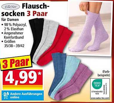 Flauschsocken 3 Paar