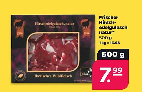 Frischer Hirsch-edelgulasch natur*