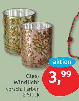 Glas-Windlicht