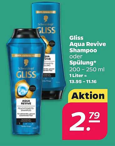 Gliss Aqua Revive Shampoo oder Spülung