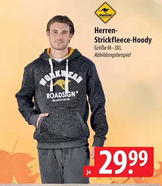 Herren-Strickfleece-Hoody