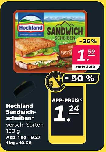 Hochland Sandwichscheiben