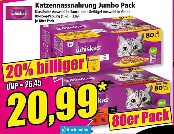 Katzennassnahrung Jumbo Pack