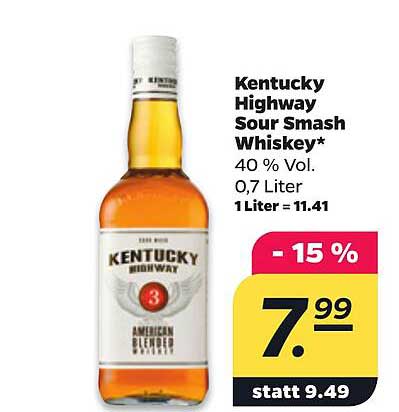 Kentucky Highway Sour Smash Whiskey*