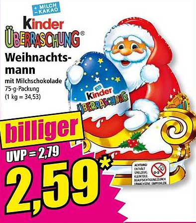 Kinder Überraschung Weihnachtsmann