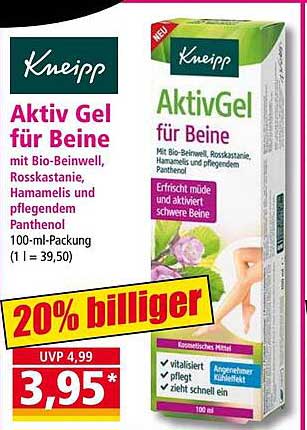 Kneipp Aktiv Gel für Beine