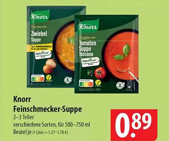 Knorr Feinschmecker-Suppe