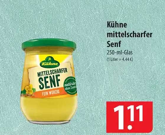 Kühne mittelscharfer Senf