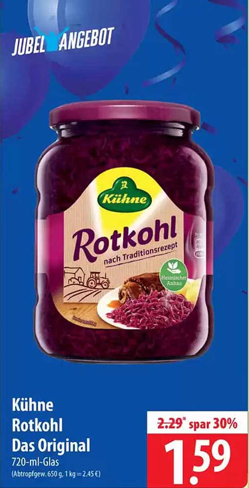 Kühne Rotkohl Das Original